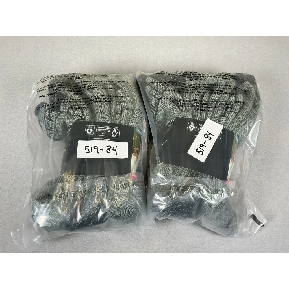 Genuine Dickies Mens 3 Pack Steel Toe Crew‎ Performance Thermal Socks Grey 6-12
